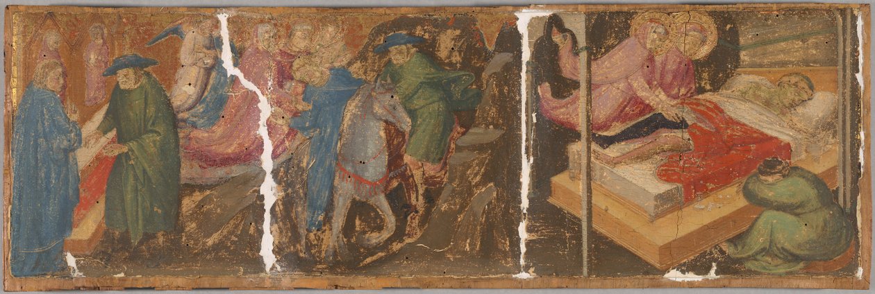Scener fra Legenden om Saints Cosmas og Damian av Mariotto di Nardo