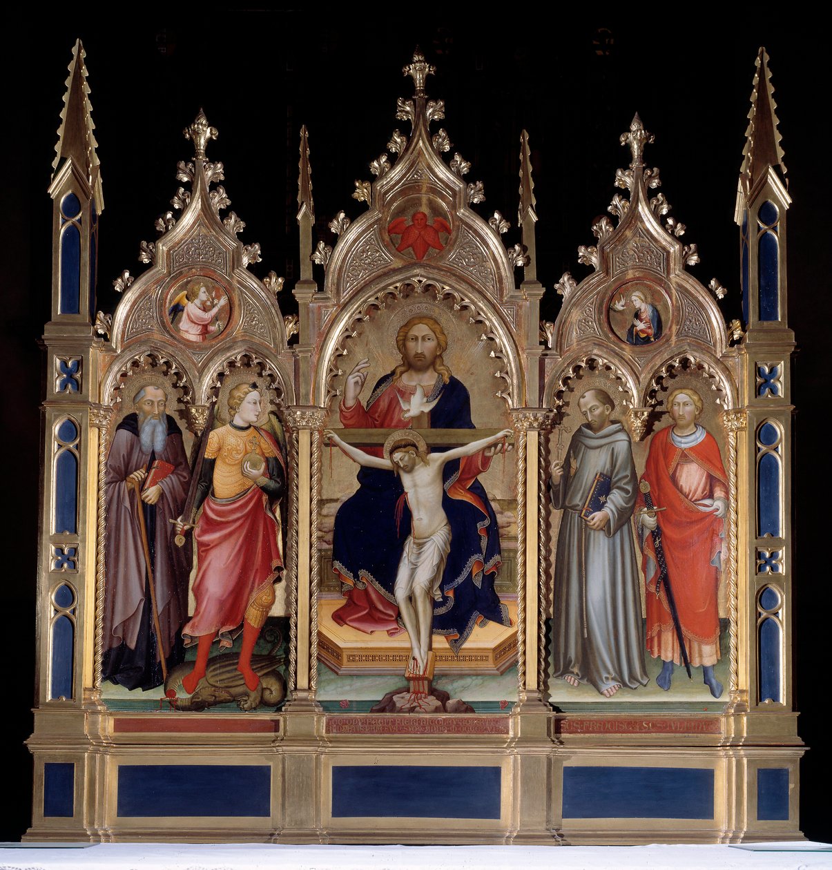 Den hellige treenighet og hellige (maleri av Mariotto di Nardo
