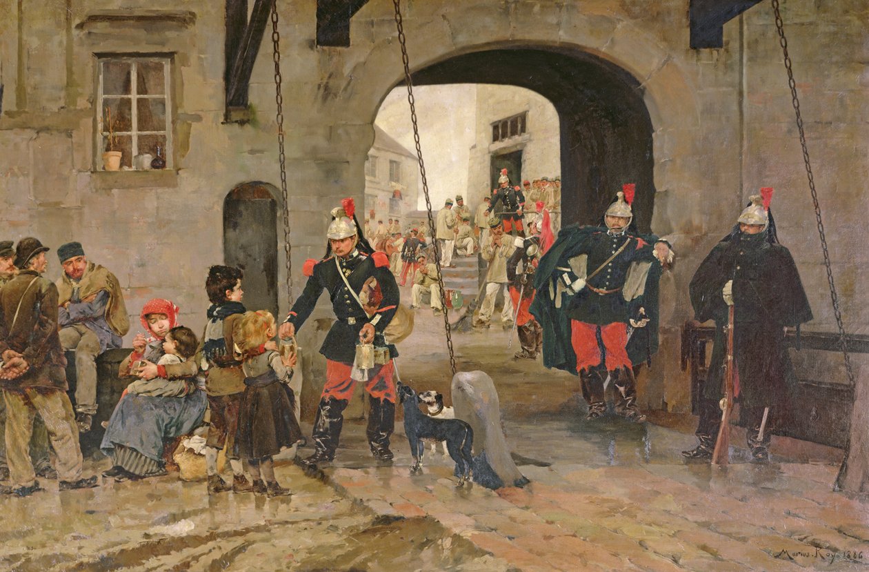 De fattige i Paris, 1886 av Marius Roy