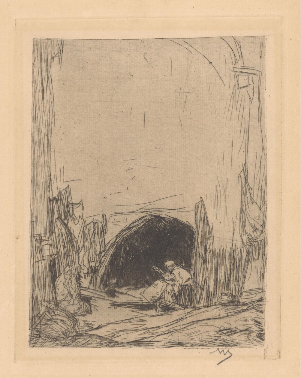 Basaren i Konstantinopel av Marius Bauer (signed by artist)