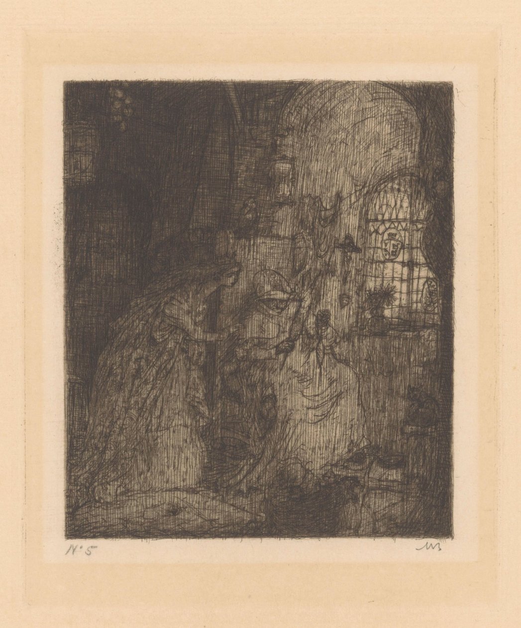 Tornerose av Marius Bauer (signed by artist)