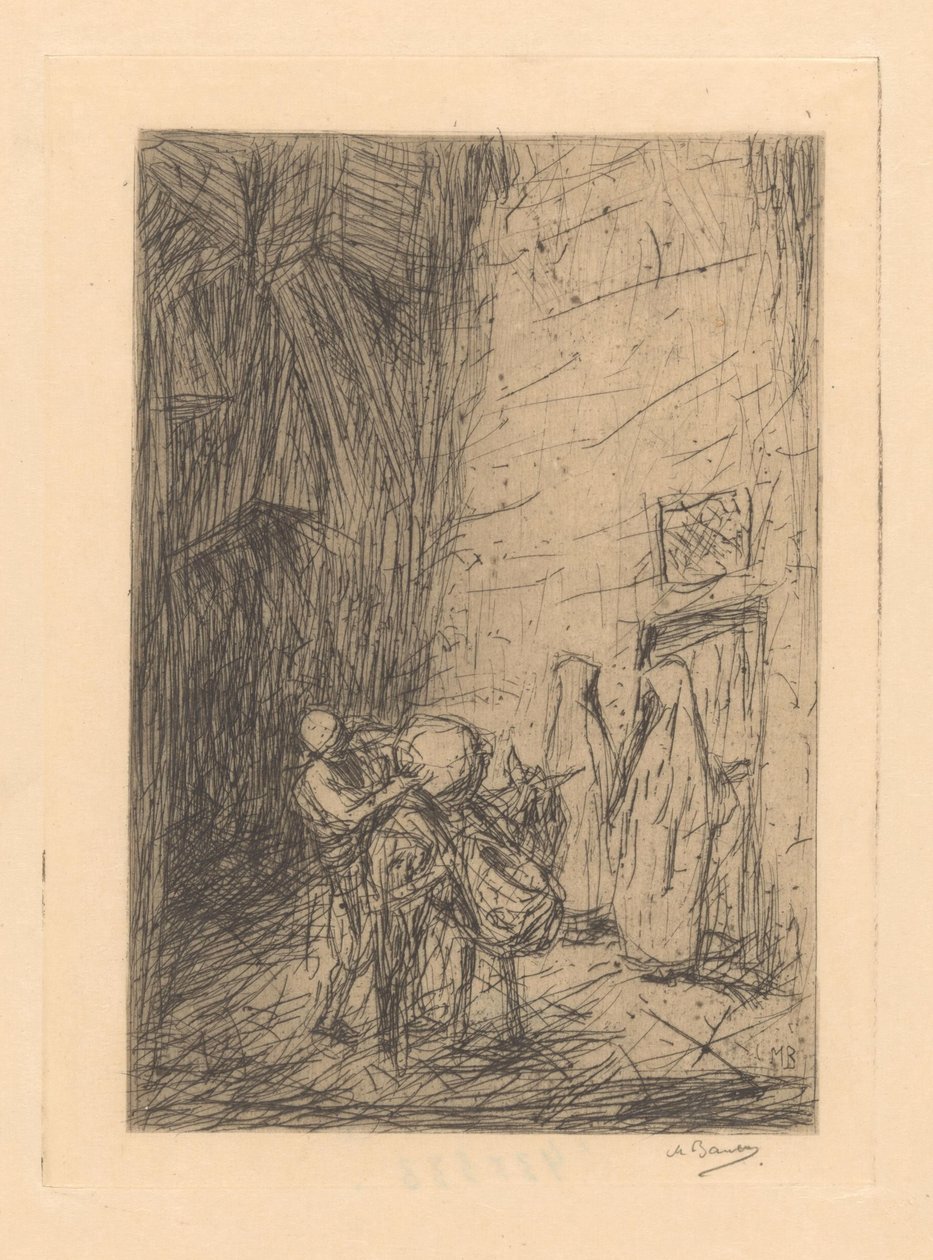Ottomansk kjøpmann av Marius Bauer (signed by artist)