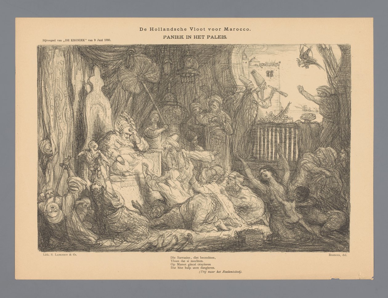 De Hollandsche Vloot voor Marocco. Paniek in het paleis (title on object)   1373035   no       norwegian Successfully Translated  Original: Black birds Translat: Black birds 1332811 no norwegian Successfully Translated Original: A Span of Old Battersea Bri av Marius Bauer