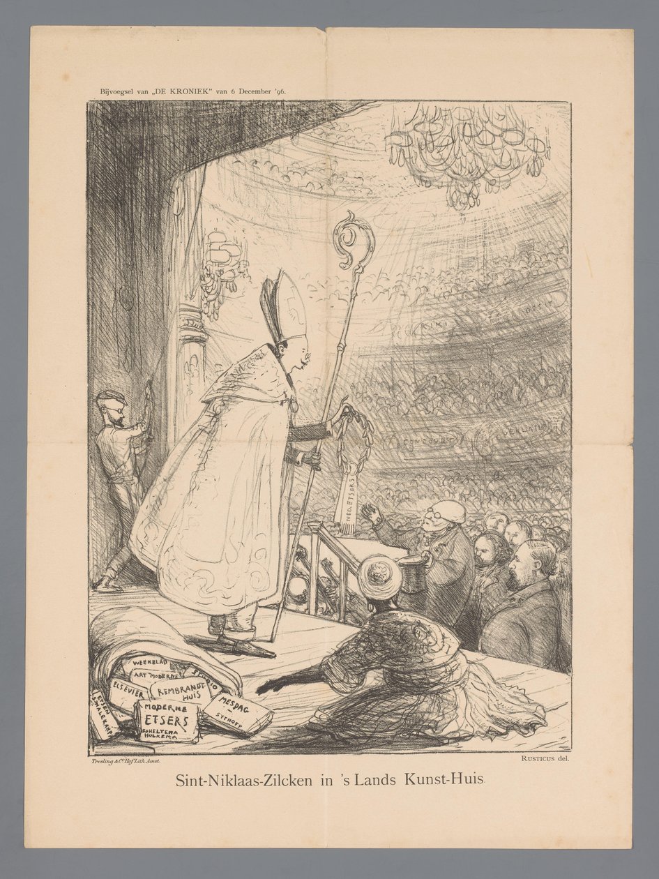Sint-Niklaas-Zilcken i Lands Kunst-Huis (tittel på objekt) av Marius Bauer