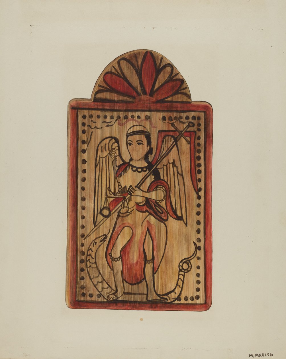 Santo St. Michael, ca. 1939. av Marjery Parish