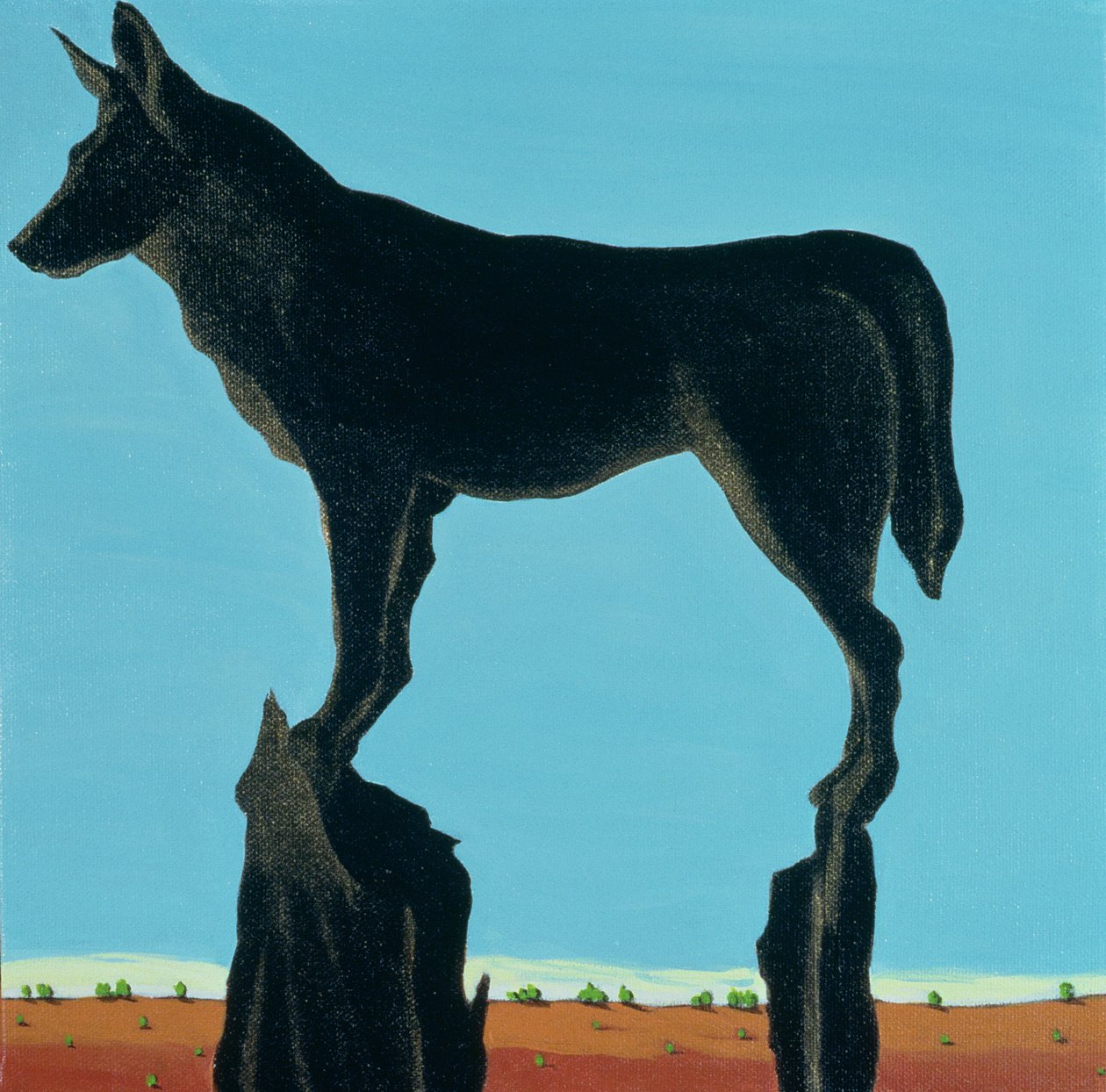 A Chestertown Moment (Low Tide), 1999 (akryl på lerret) av Marjorie Weiss