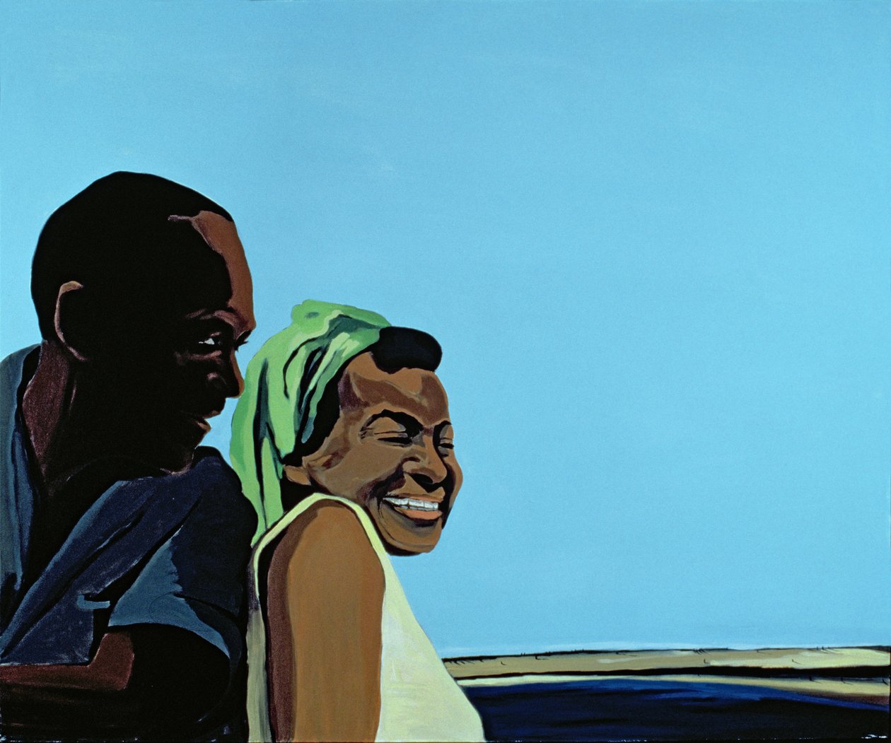 Cuban Portrait no.10, 1996 (akryl på lerret) av Marjorie Weiss