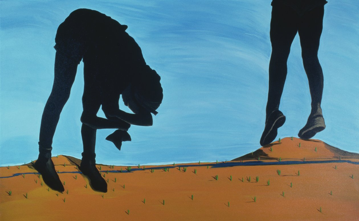 The Girl Guides, 1998 (akryl på lerret) av Marjorie Weiss