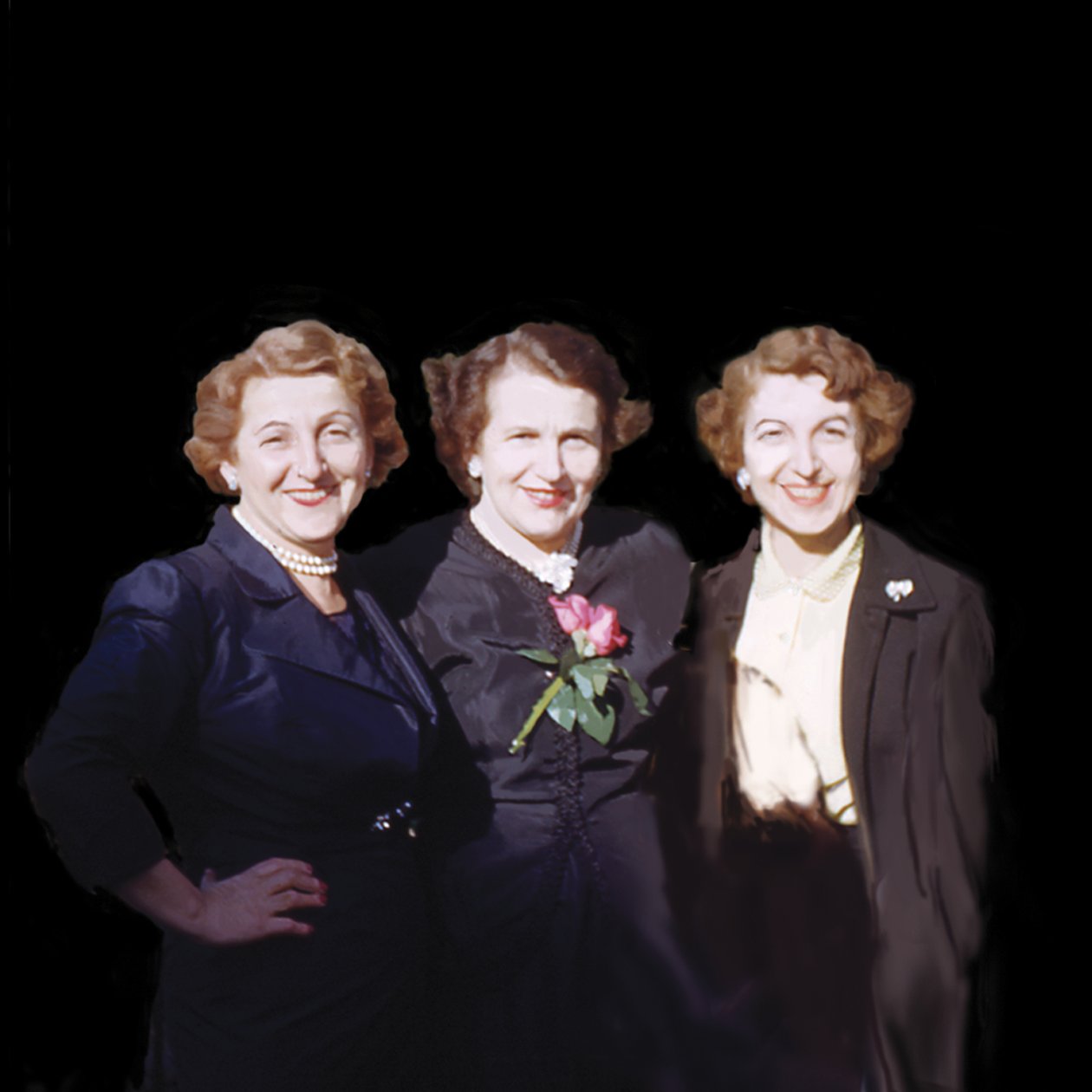 The Sisters, 2008 (akryl på lerret) av Marjorie Weiss