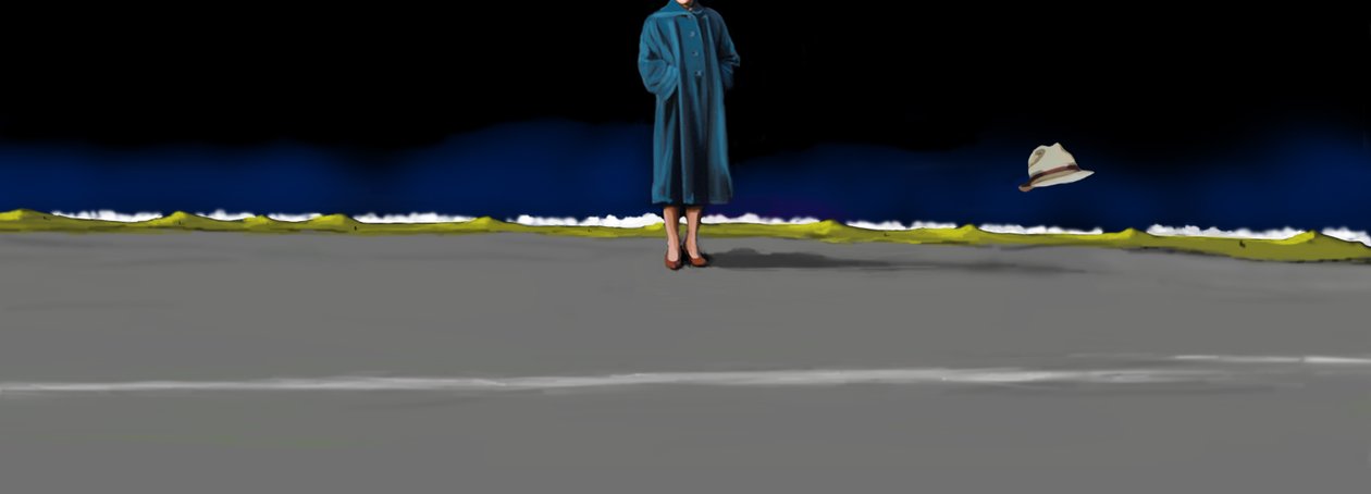 Night Lives Scene 1, 2016 (digitale medier) av Marjorie Weiss