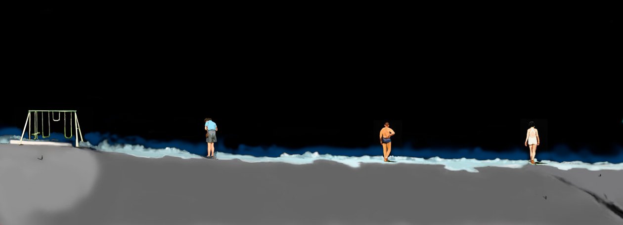Night Lives Scene 7, 2016 (digitale medier) av Marjorie Weiss