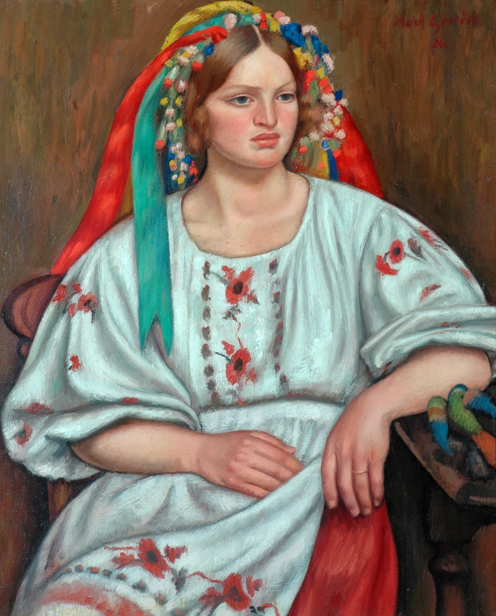 Russisk bondepike, 1926 av Mark Gertler