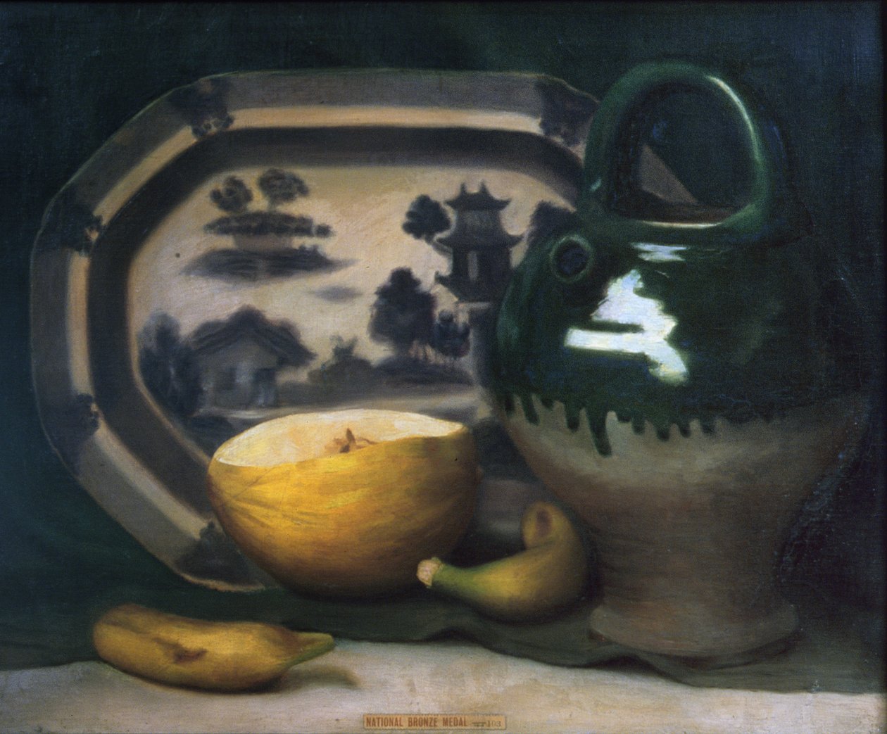 Stilleben med melon, 1908 av Mark Gertler