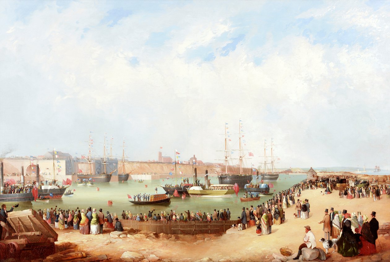 Åpning av Sunderland South Docks, 1850 av Mark Thompson