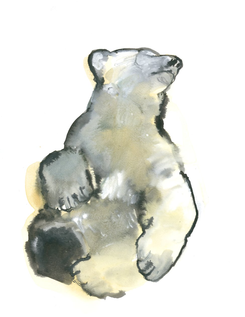 Bliss, 2015, (akvarell på papir) av Mark Adlington