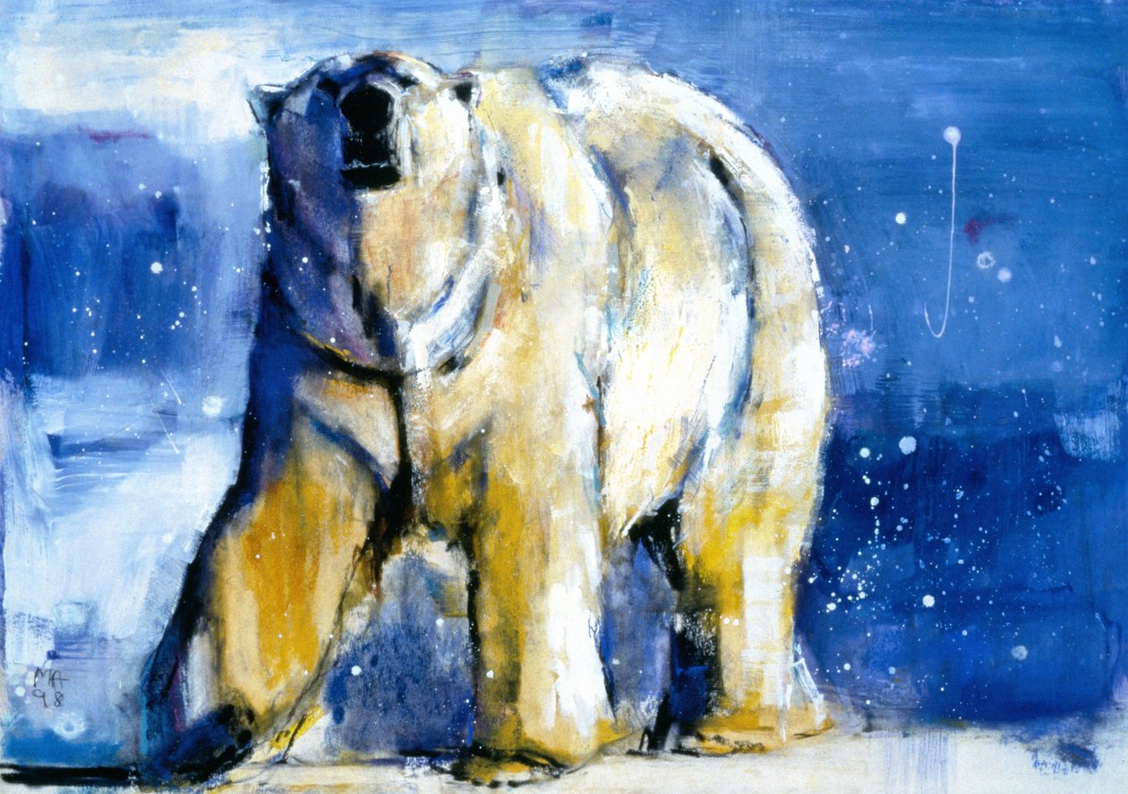 Northern Lights, 1998 (blandet media på papir) av Mark Adlington