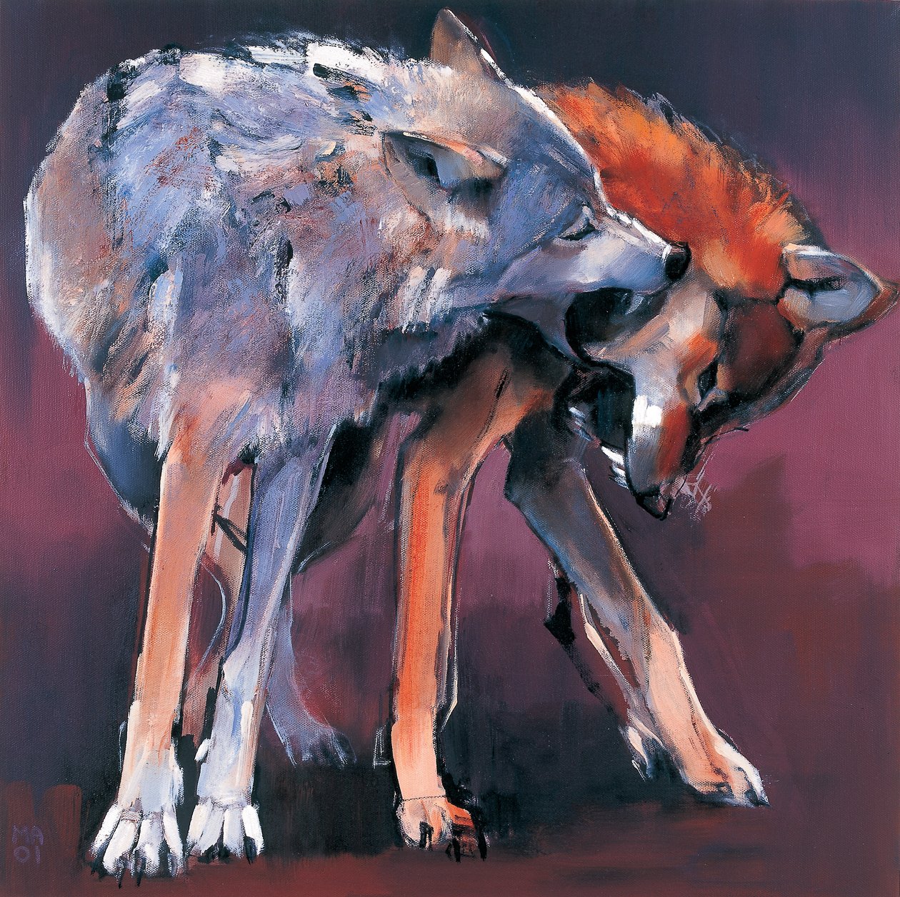 Two Wolves, 2001 (se også 275217) av Mark Adlington