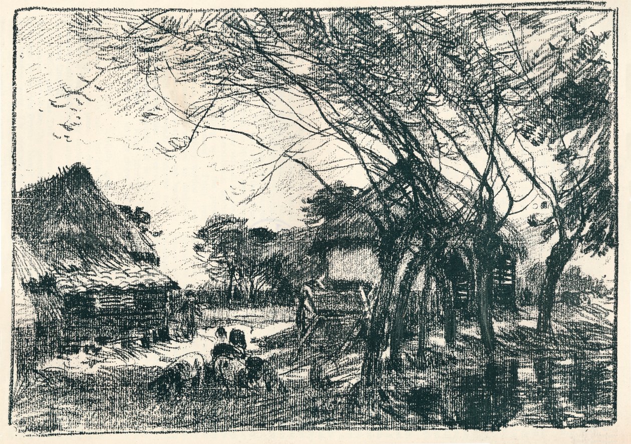 På baksiden av gården, c1800-tallet av Mark Fisher