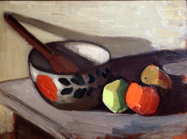 Skål, skje og epler av Mark Gertler