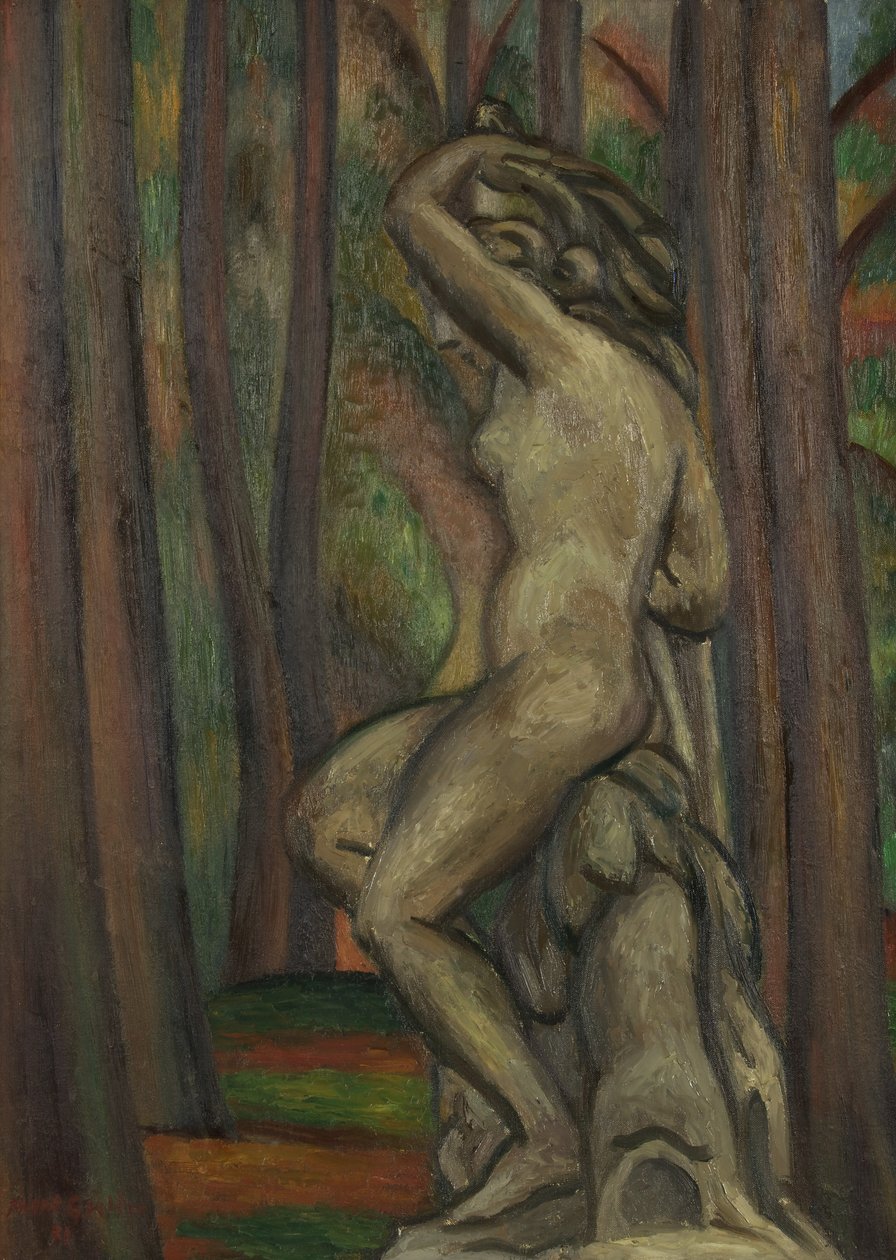 Statue i en park av Mark Gertler