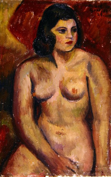 Studie av en naken kvinne av Mark Gertler