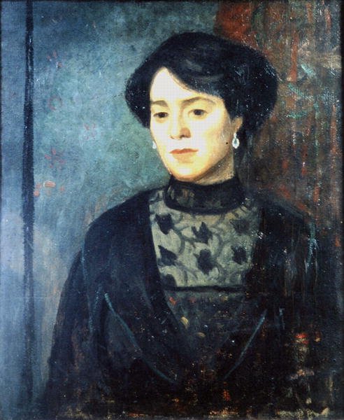 Kunstnerens søster, Sophie, ca. 1911 (olje på lerret) av Mark Gertler