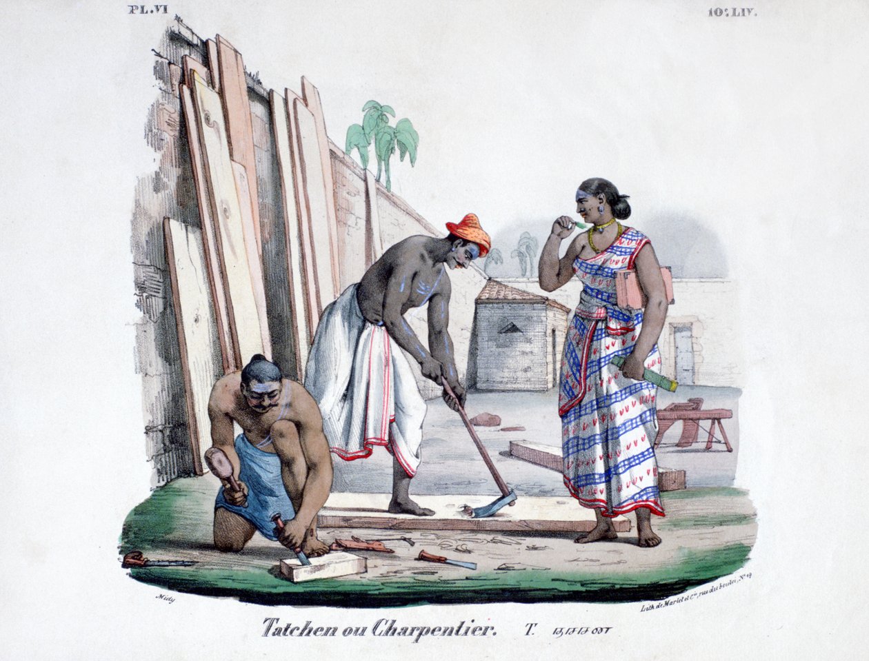 Snekkere, 1828 av Marlet et Cie