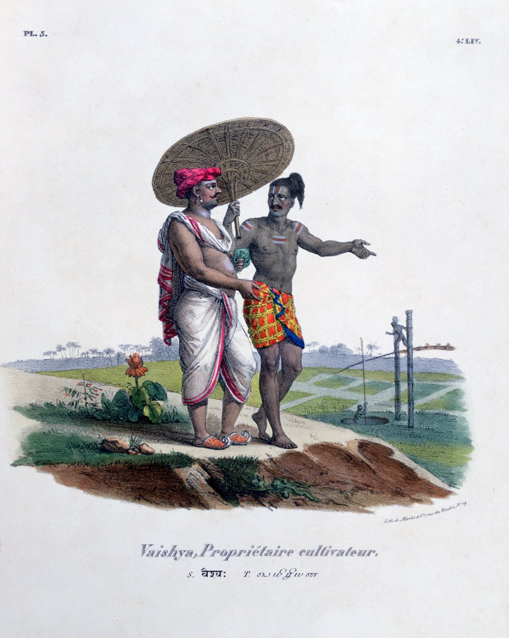 Gårdeier, 1828 av Marlet et Cie