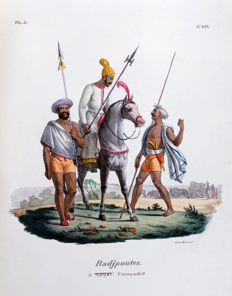 Rajputs, 1828 av Marlet et Cie