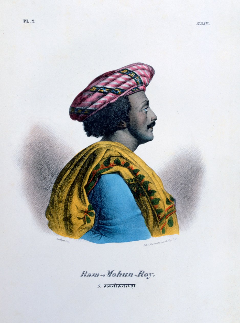 Ram Mohan Roy, grunnlegger av Brahmo Samaj, 1828 av Marlet et Cie