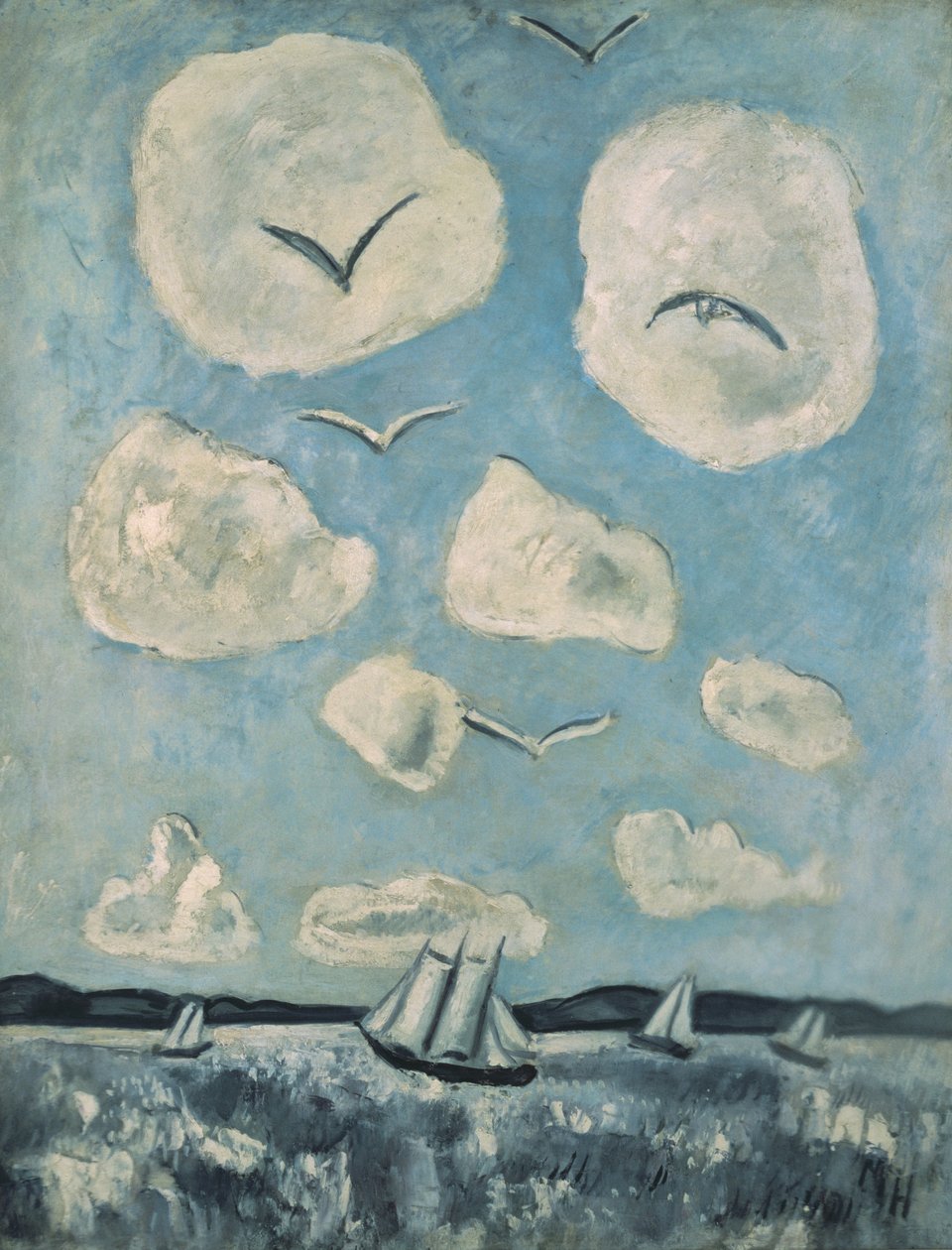 Bagaduces fugler av Marsden Hartley