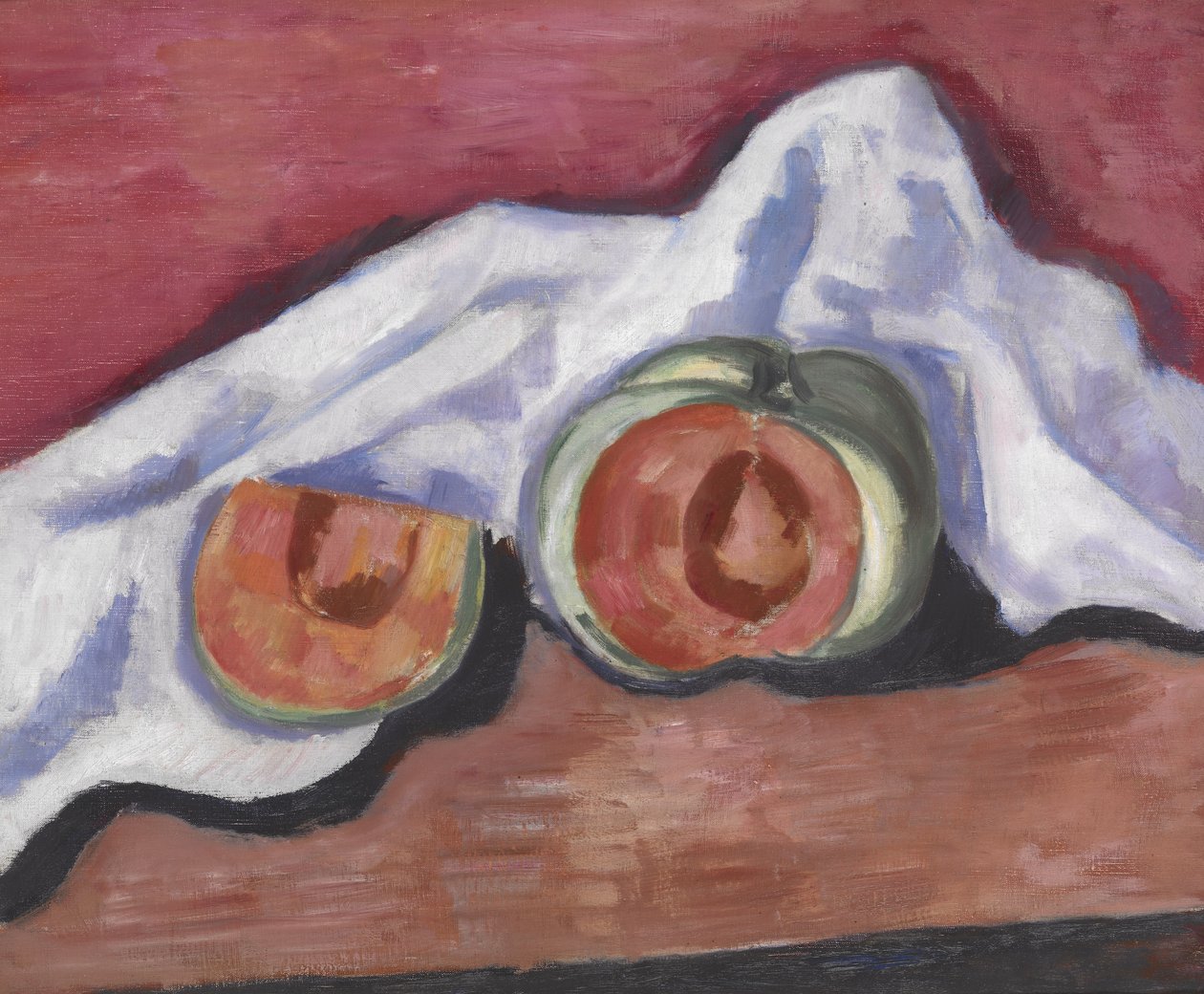 Meloner, ca. 1927 (olje på lerret) av Marsden Hartley