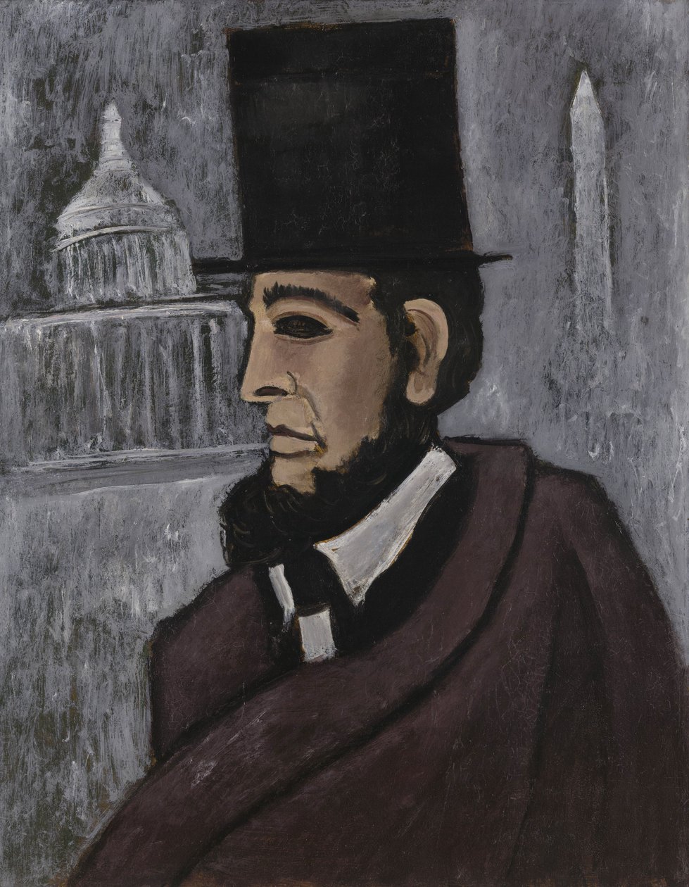 Weary of the Truth, 1940 (olje på akademistyret) av Marsden Hartley