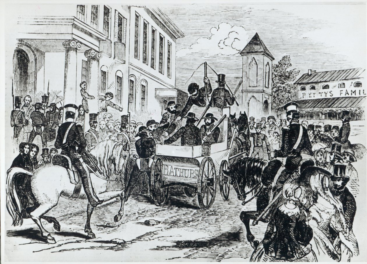 Ankomst av Government Conveyance til Colonial Treasury, Sydney, 21. august 1851, fra 