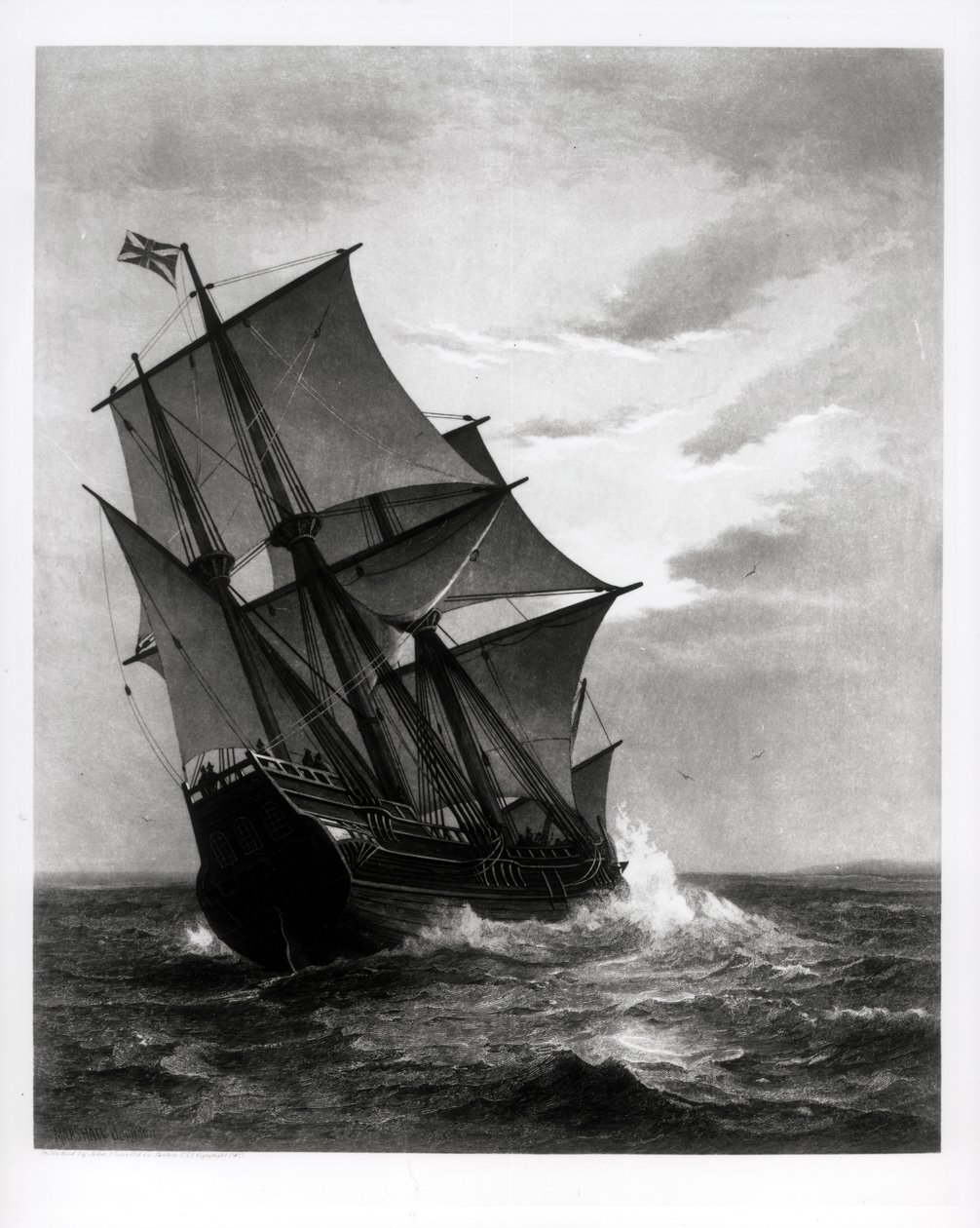 The Mayflower, gravert og pub. av John A. Lowell, Boston, 1905 av Marshall Johnson