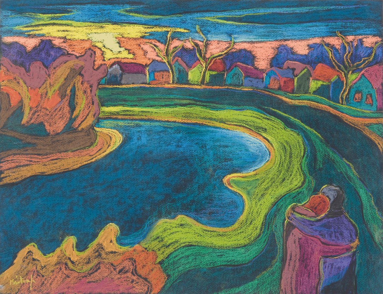 Late Rendezvous, 2006 (pastell på papir) av Marta Martonfi Benke