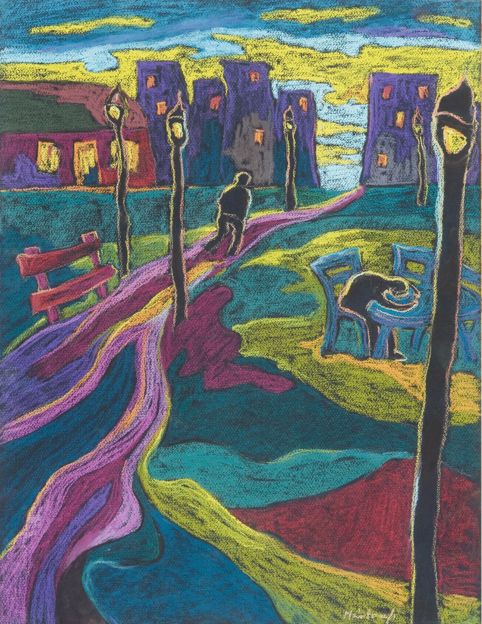 Suburbia, 2006 (pastell på papir) av Marta Martonfi Benke