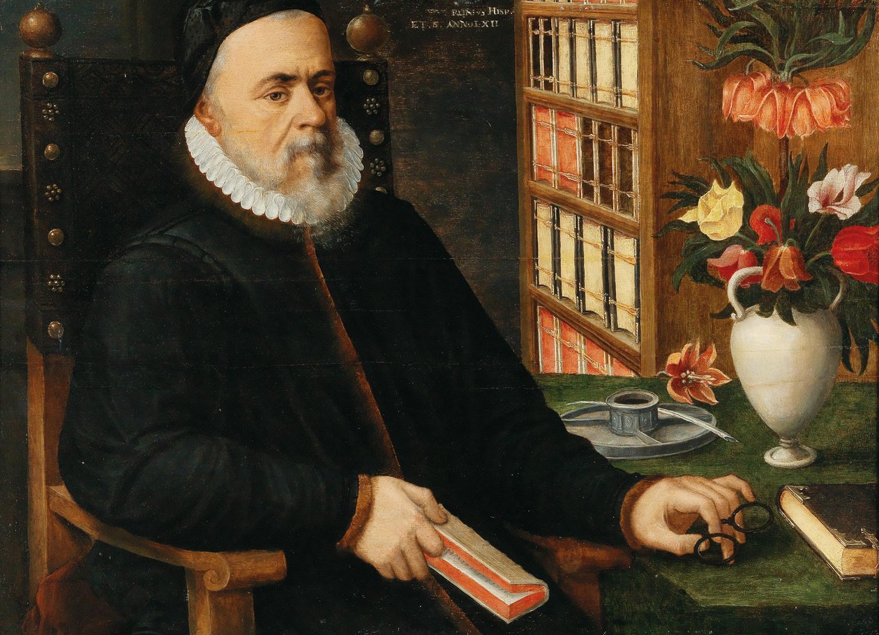 Portrett av en lærd, sannsynligvis Carolus Clusius av Marten Valckenborch  the van Elder