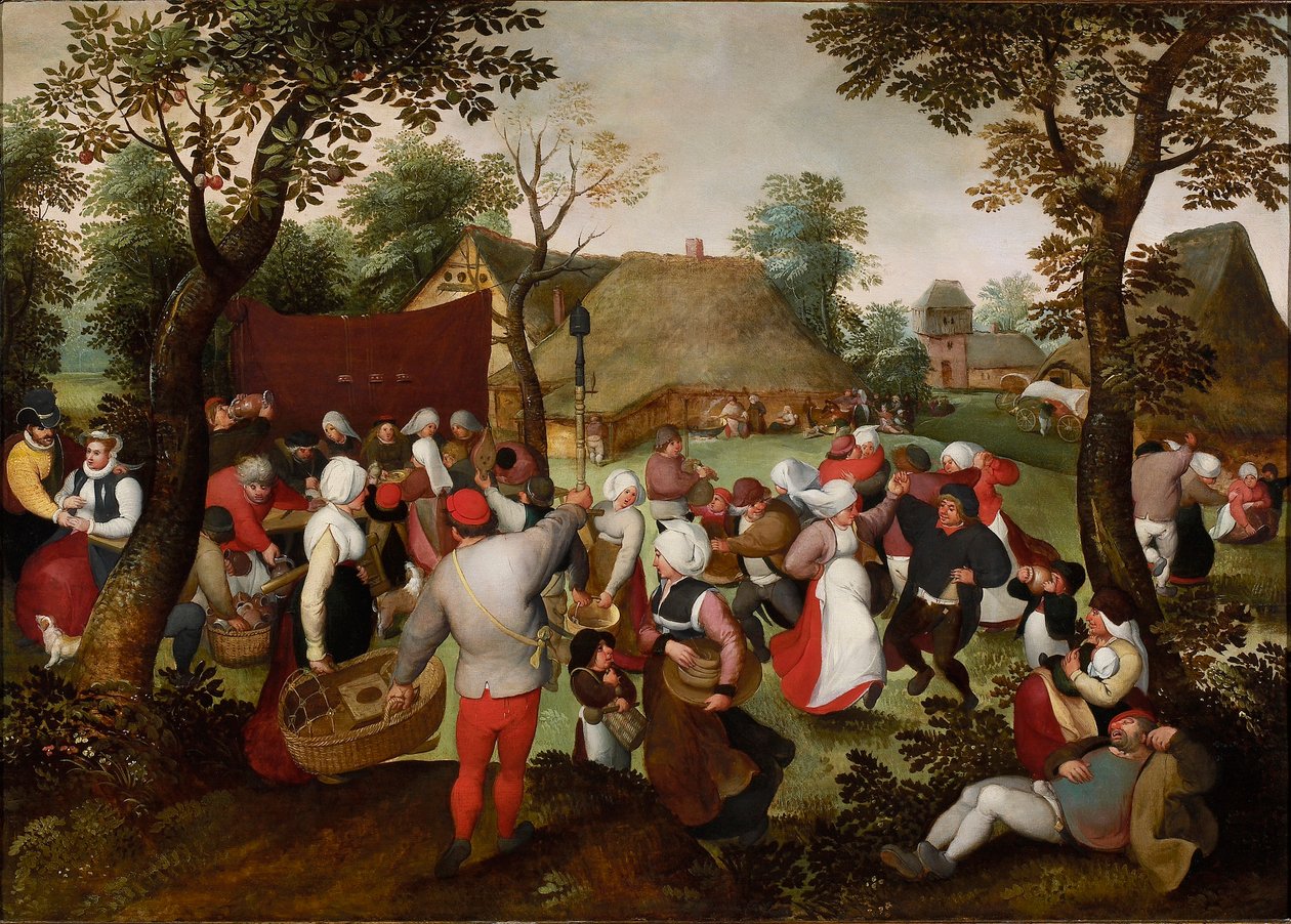Bondebryllupet, ca 1559-1575. av Marten van Cleve the Elder