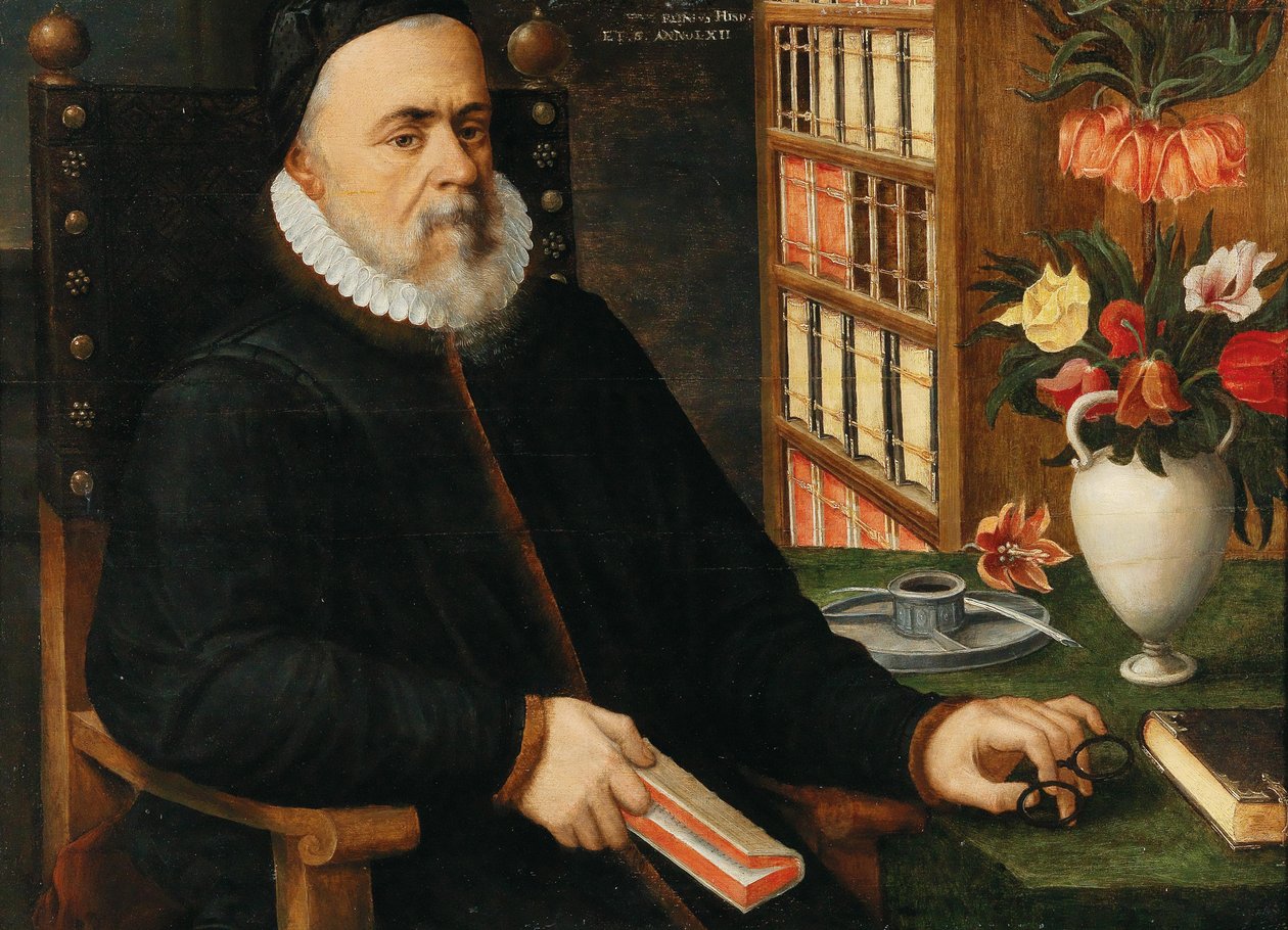 Portrett av en lærd Carolus Clusius 1526-1609, 1589. av Marten van Valckenborch