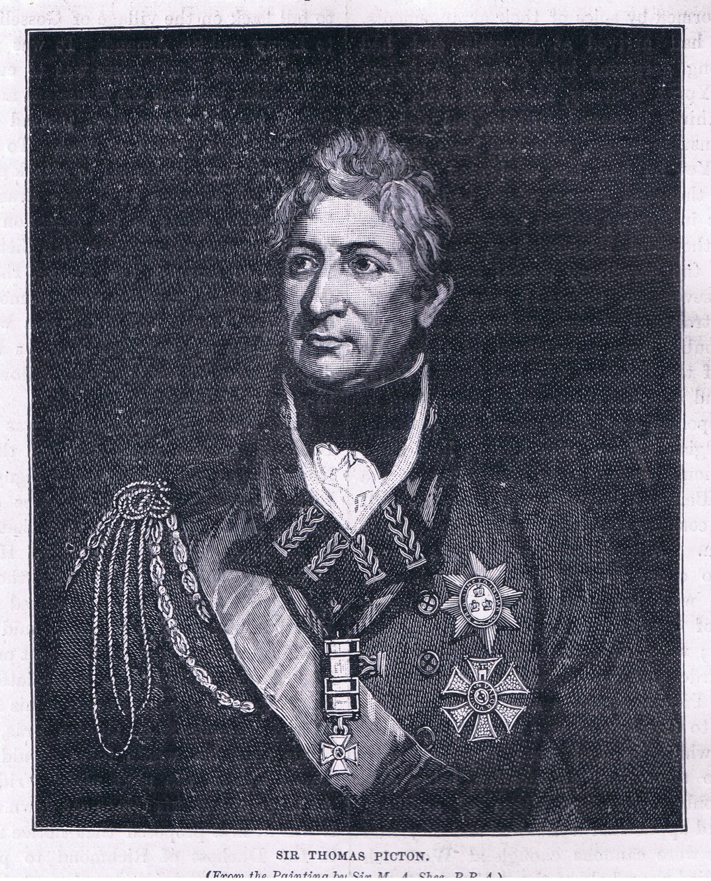 Sir Thomas Picton av Martin Archer Shee