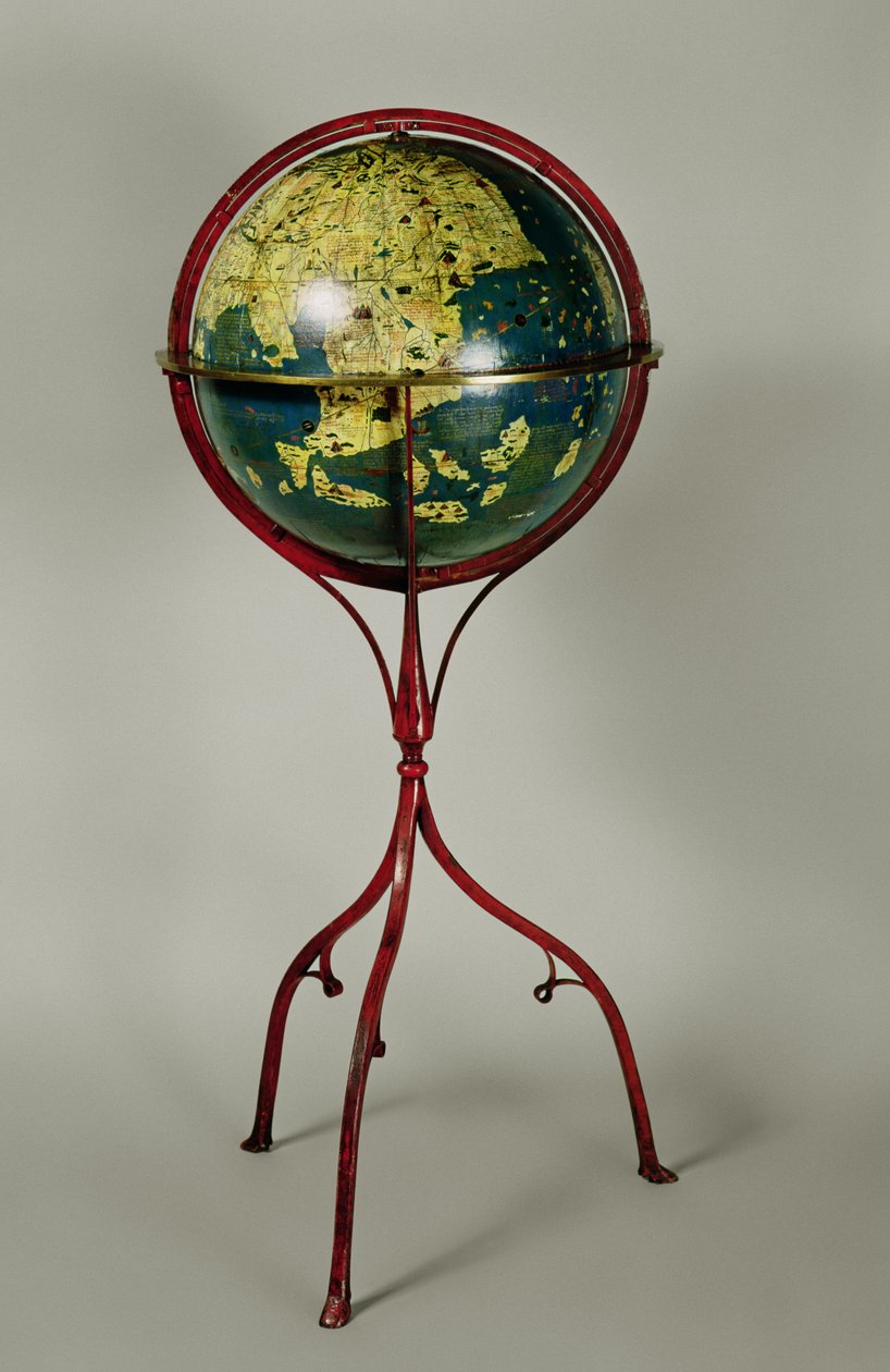 Terrestrial Globe, laget i Nürnberg i 1492 (se også 158166 og 158167) av Martin Behaim
