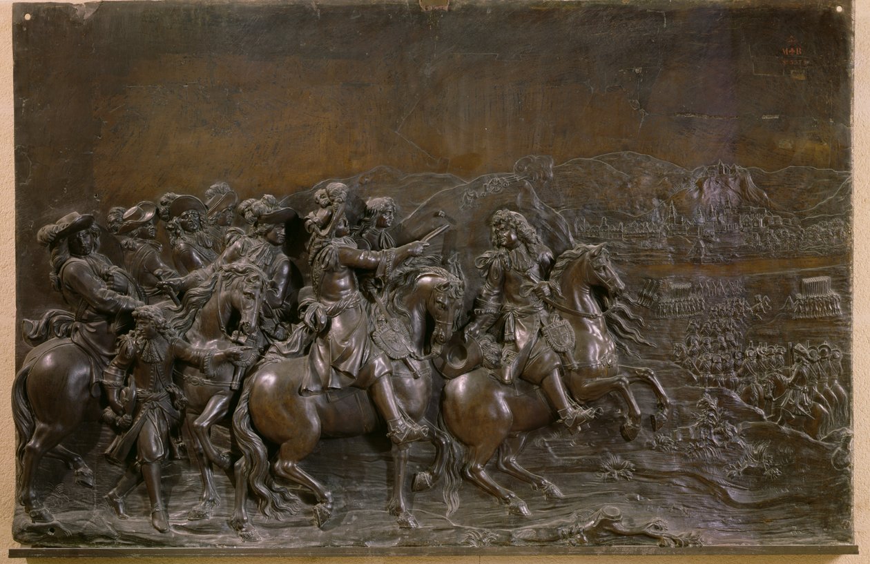 Erobringen av Franche-Comte i 1674, ca. 1686 (bronse) av Martin Desjardins