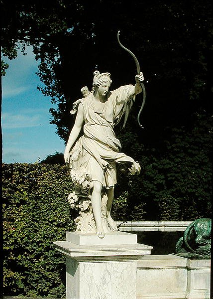 Jegerinnen Diana, fra Fontaine de Diane av Martin Desjardins