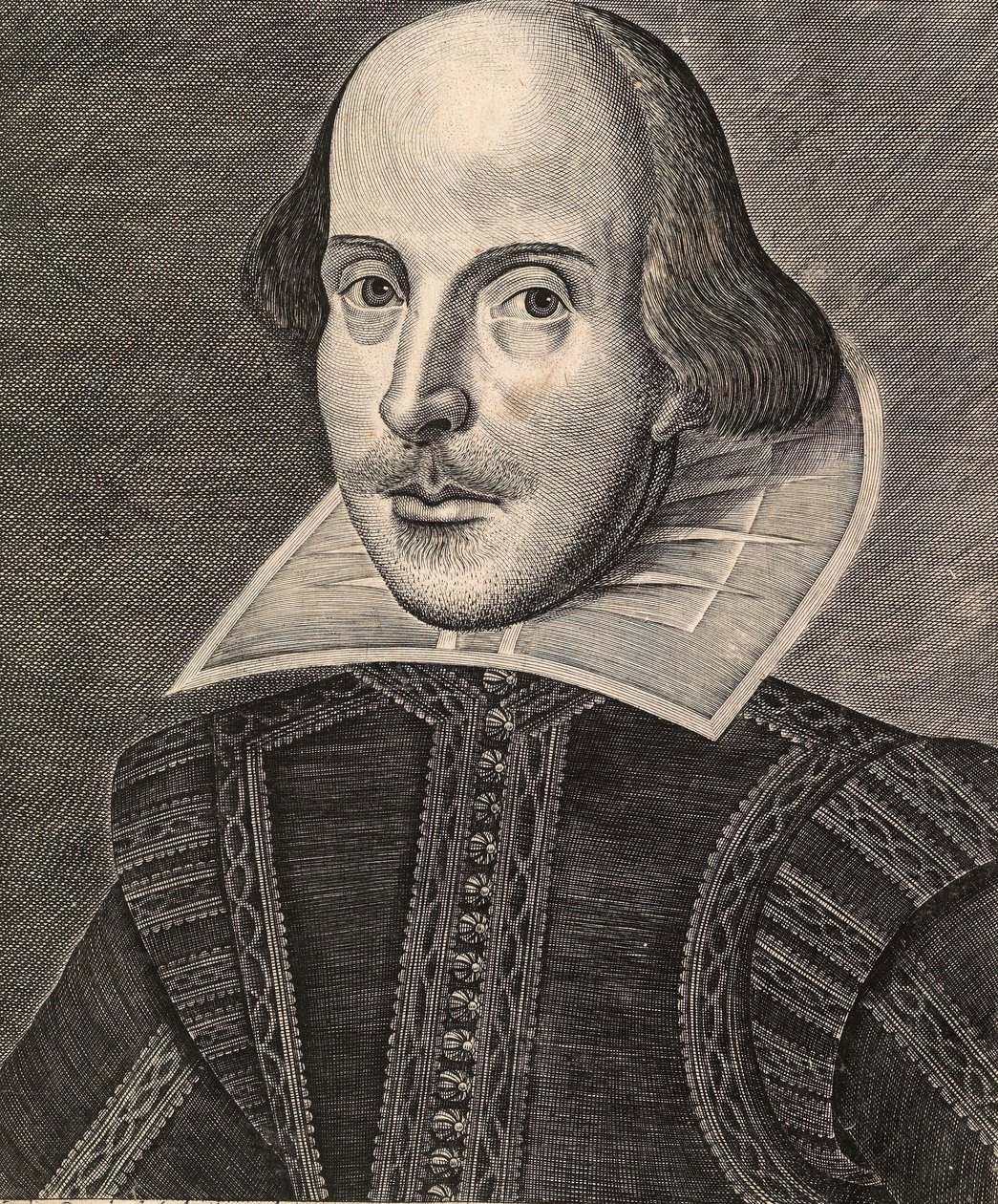 William Shakespeare av Martin, the elder Droeshout