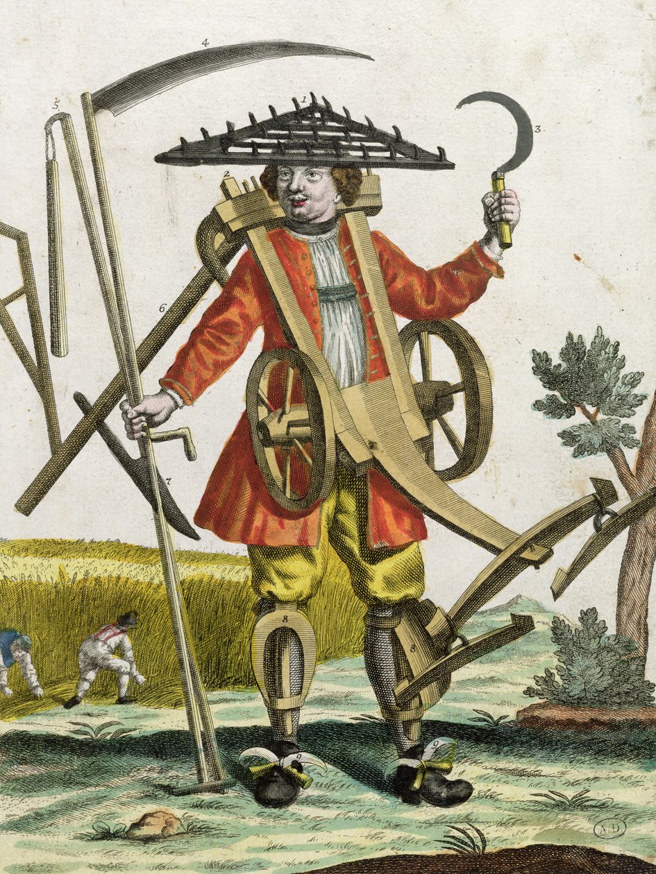 En bondemann, 1735 av Martin Engelbrecht