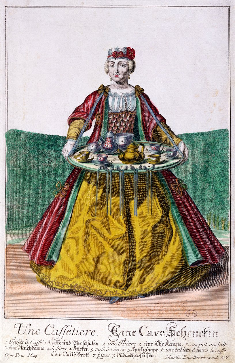 Kaffetrakteren, ca. 1735 av Martin Engelbrecht