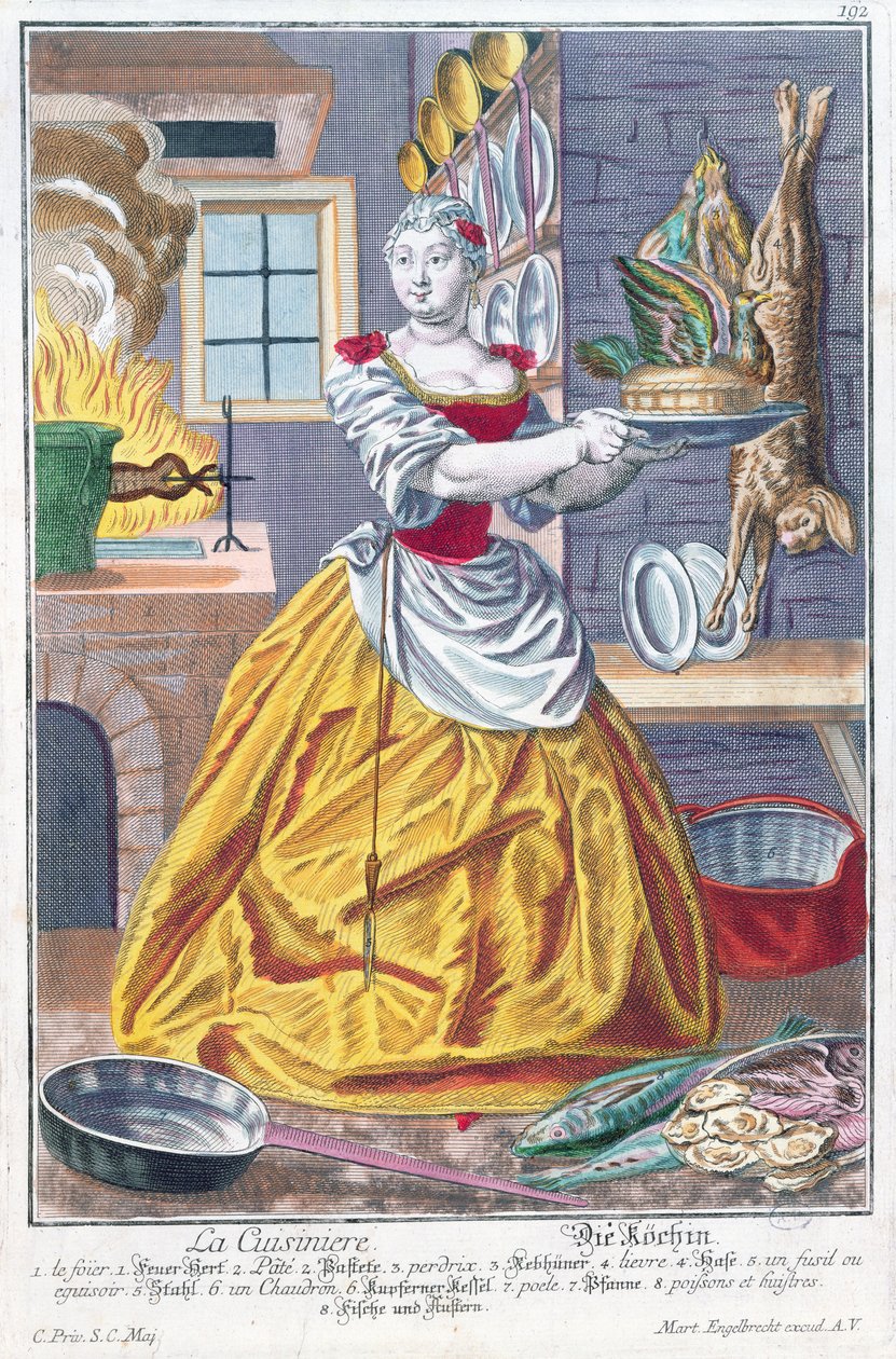 Kokken, ca. 1735 av Martin Engelbrecht