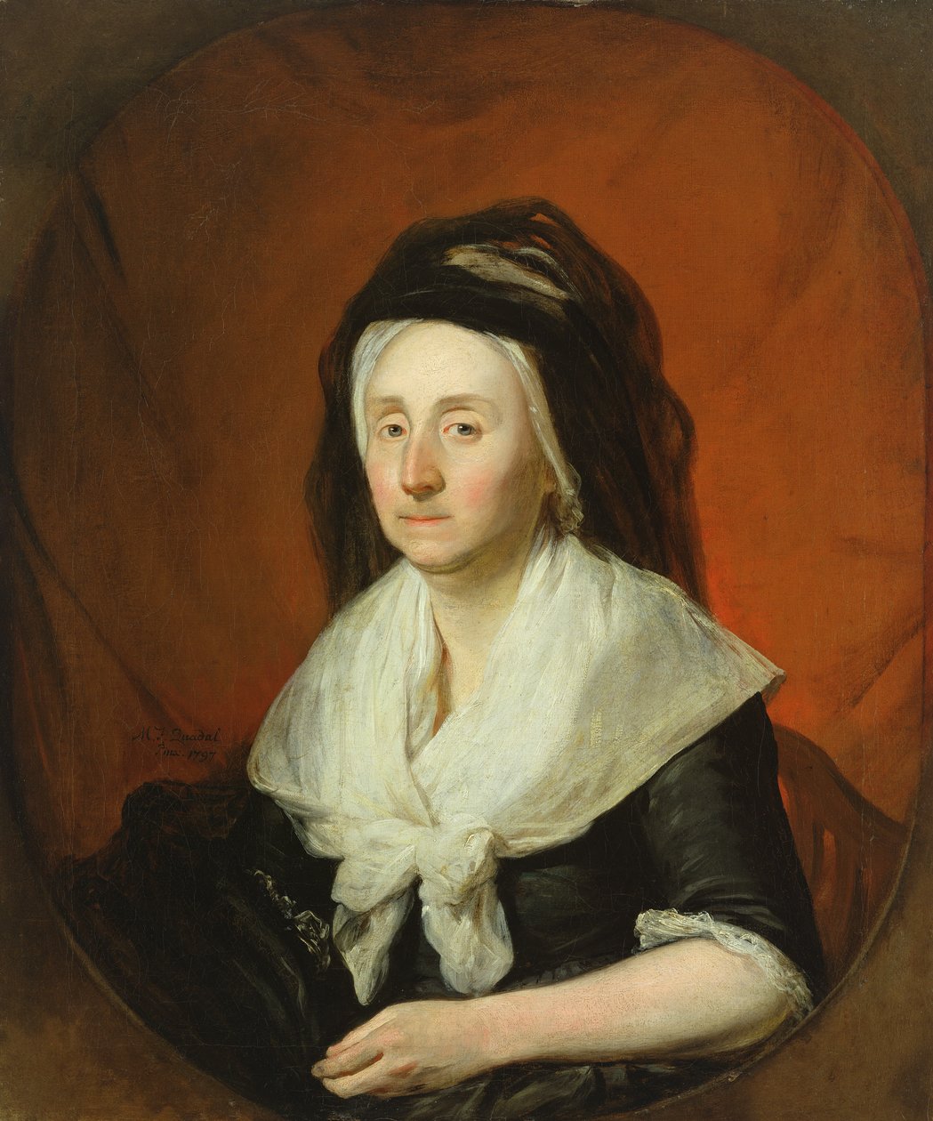 Portrett av fru Wolters, 1797 av Martin Ferdinand Quadal
