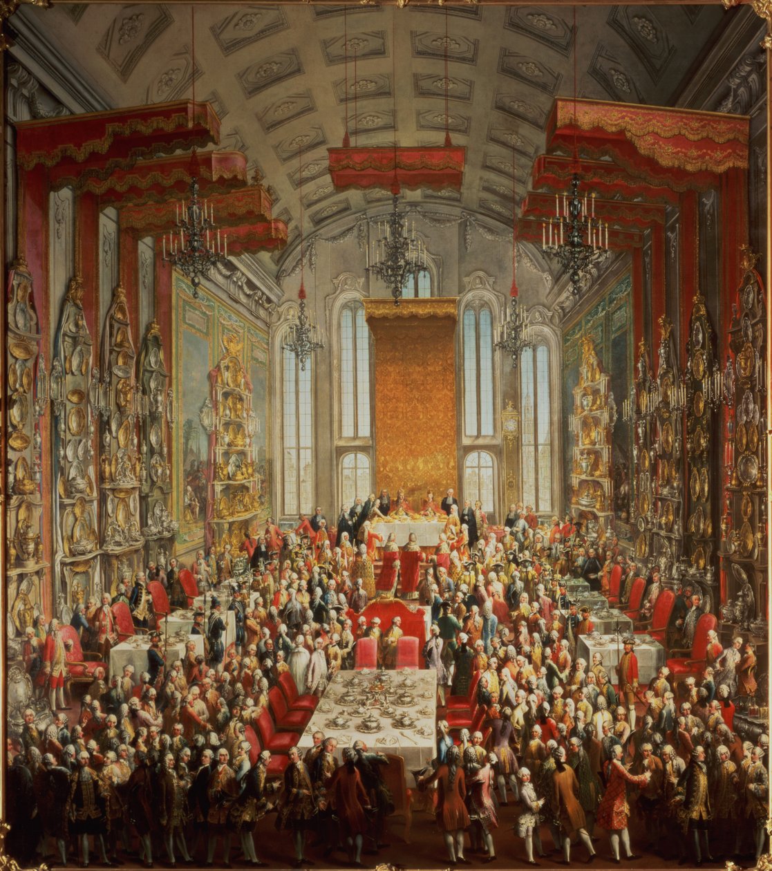 Kroningsbankett av Joseph II i Frankfurt, 1764 av Martin II Mytens or Meytens